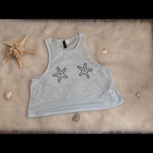 H&M sky blue tank